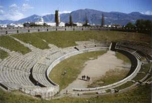 The amphitheatre at Pompeii