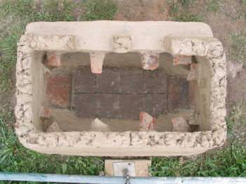20. Start of the wall for the main chamber.
