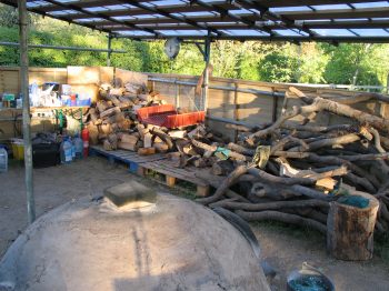 8. The wood-processing area.