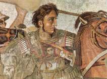 Alexander the Great: a detail from the Pompeii mosaic 