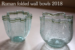 Villa Borg 2018 - Two Roman bowls with folded walls