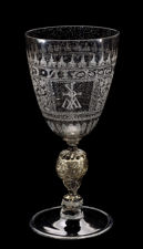 Corning Museum of Glass, Corning, New York State, dated 1583, height 22.5cm.