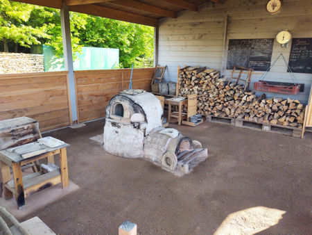 The day before Firing Six. The ground colour is due to having dampened it to lay the dust