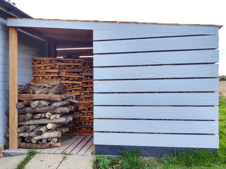 Another pile of wood for the woodshed
