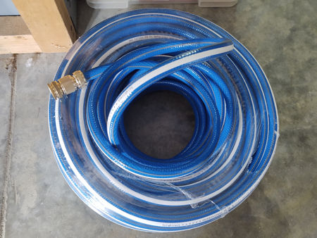 The hose for the water supply