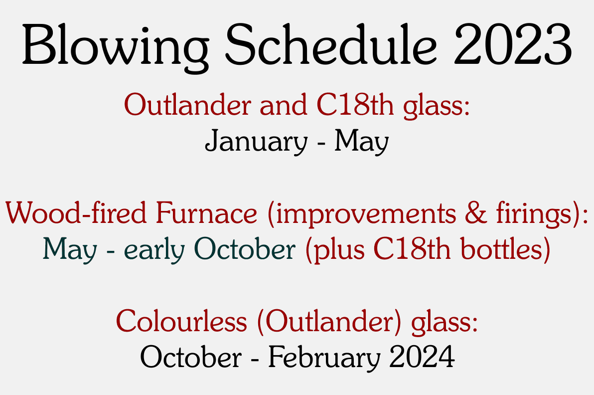 Glassblowing Schedule